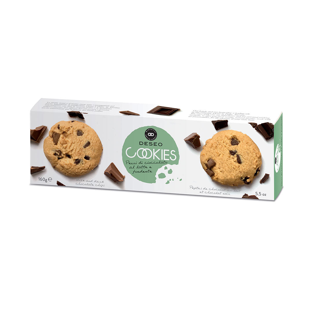 Cookies mit Vollmilch- und Zartbitterschokoladenstückchen